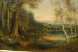 CHARLES MCKINLEY "Woodland Landscape Ove