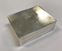 A silver plated snuff box by Elkington &