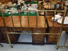 A modern Victorian style double bedstead