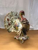 A 19th century french pottery turkey fig