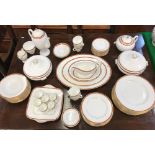 A Wedgwood "Colorado" part dinner, tea and coffee service comprising two oval serving plates,