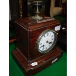 A 19th Century French Rosso marble cased mantel clock,