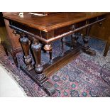 A Circa 1900 walnut centre table in the Italianate taste,