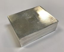A silver plated snuff box by Elkington & Co for George Richmond Collis & Co 1841,