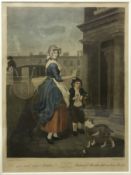 AFTER FRED STOKEHAM "Pastoral Farms Green to the Very Door", hand-coloured engraving,