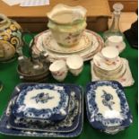 A collection of china wares to include a Royal Stafford "Evesham" part tea service,