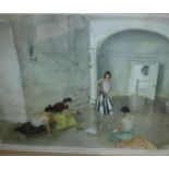 AFTER WILLIAM RUSSELL FLINT "Los Cientos", colour print with blind stamp,