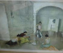 AFTER WILLIAM RUSSELL FLINT "Los Cientos", colour print with blind stamp,