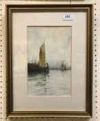 WILLIAM MINSHALL BIRCHALL (British 1884-1941) "The Fishing Port" watercolour titled,