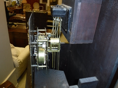 A 20th Century mahogany cased long case clock, - Image 3 of 5