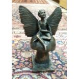 ROLAND MOLL "Pixie" a bronzed cold cast sculpture limited edition 609/750 with certificate signed