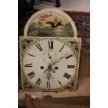 A 19th Century oak and inlaid cased longcase clock,