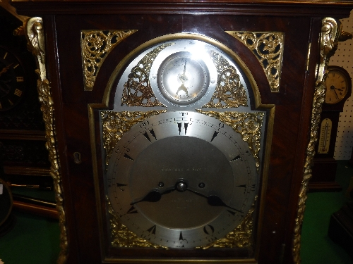 A 19th Century mahogany bracket clock for the Turkish market, - Image 3 of 19