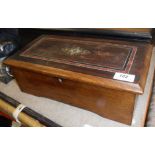 A 19th Century Swiss simulated rosewood cased musical box.