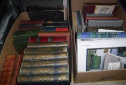 Two boxes of various reference books,