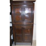 A 19th Century Anglo-Indian rosewood and carved secretaire abattant in the 17th Century taste with