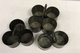 Three various galvanised spice carriers (1 x two,