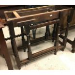 An 18th Century oak side table with later added single drawer,