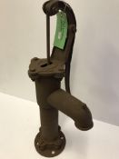 A cast iron garden pump in the Victorian manner,