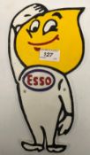 A modern painted cast metal sign "Esso"