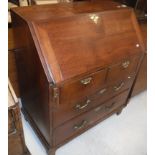 A 19th Century fruitwood bureau,