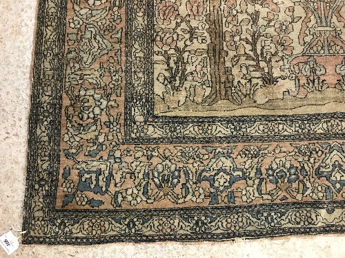 A fine Isphan rug with central Tree of Life decoration on a cream ground, - Image 2 of 25