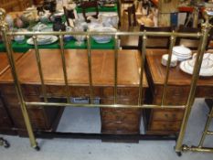 A modern Victorian style double bedstead