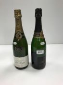 One bottle Pol Roger Extra Cuvée de Reserve Champagne 1998,