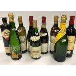 A box of nine mixed wines to include two bottles Chateau Bonnet Entre-Deux-Mers 1996,