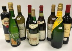 A box of nine mixed wines to include two bottles Chateau Bonnet Entre-Deux-Mers 1996,