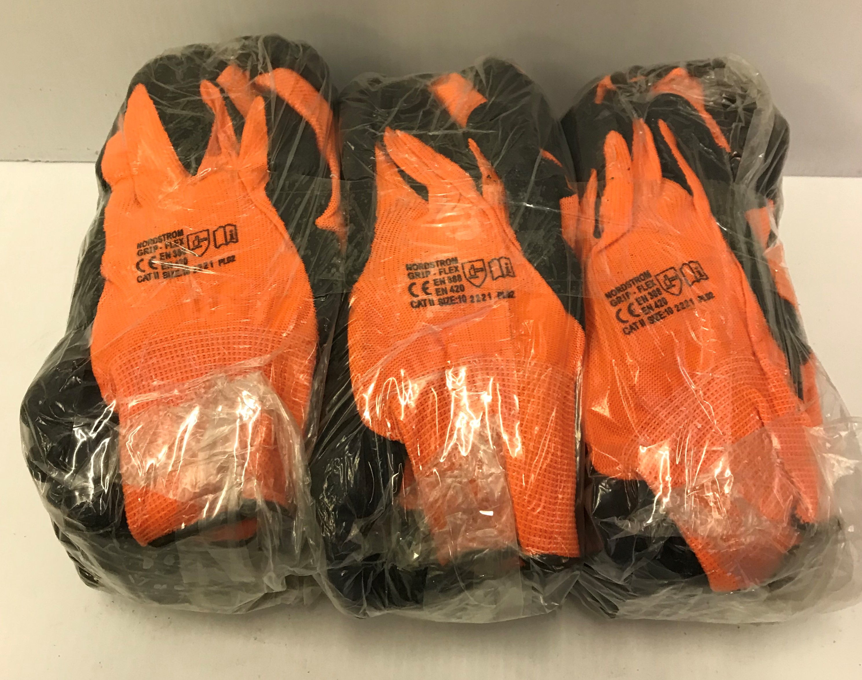 A pack of 36 gripper gloves