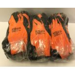 A pack of 36 gripper gloves