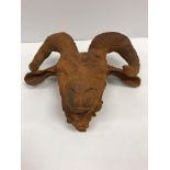 A cast iron Billie Goat head