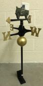 A painted iron "Landrover" weather vane