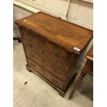 A walnut bachelor's chest in the early 18th Century manner,