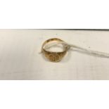 A Victorian 18 carat gold signet ring bearing the initials "CF" of Charles Forbes Leith (Birmingham