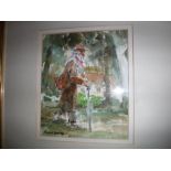 ROLAND BATCHELOR "The Loner", watercolour, signed and dated 1988 lower left,