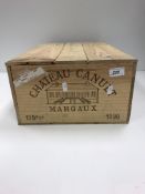 Twelve bottles Chateau Canuet Margaux 1990 (OWC)