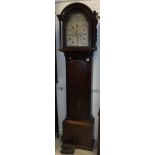 A George III mahogany cased long case clock,
