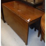 A 19th Century mahogany drop leaf dining table Size approx.