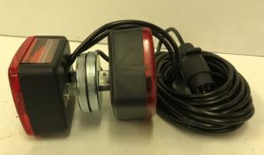 A magnetic trailer light set