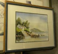 A large collection of assorted pictures and prints, mirrors, etc,