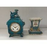 A Japy freres mantle clock in the chinoiserie taste,