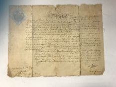 A Victorian Document of Appointment of Captain in Our Volunteer Service to Bickerton Pratt Esq.
