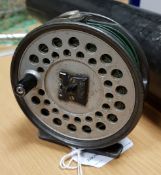 A Hardy "Viscount 130" trout fly reel 9 cm