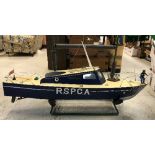 A remote control motorised RSPCA Reserve boat