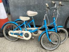 Two Raleigh Splash children's bikes,