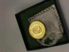 A Sierra Leone 5th Anniversary of Independence gold coin, 13.