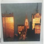 AFTER J BLINKHORN "New York", limited edition print on canvas, No'd.