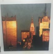 AFTER J BLINKHORN "New York", limited edition print on canvas, No'd.